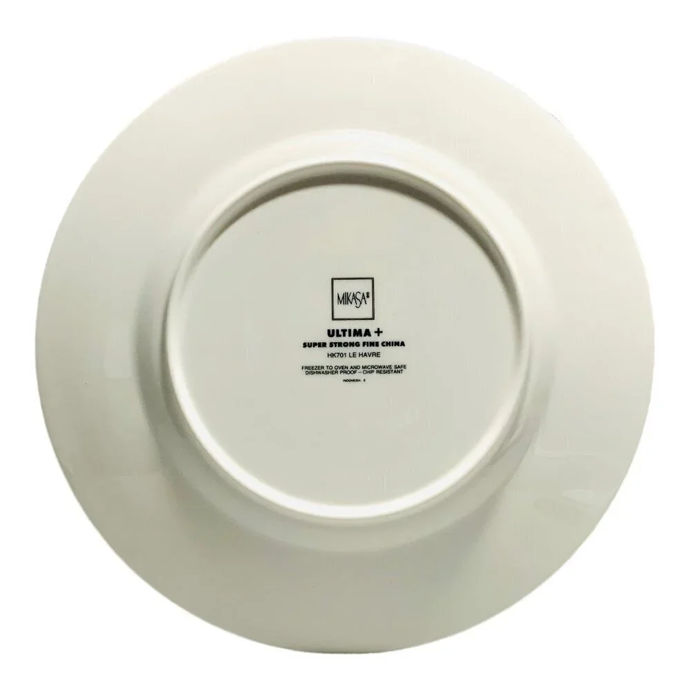 Mikasa Ultima Plus Le Havre Chop Dinnerware Soup Bowl, Salad Plate, Bread Plate - Picture 9 of 9